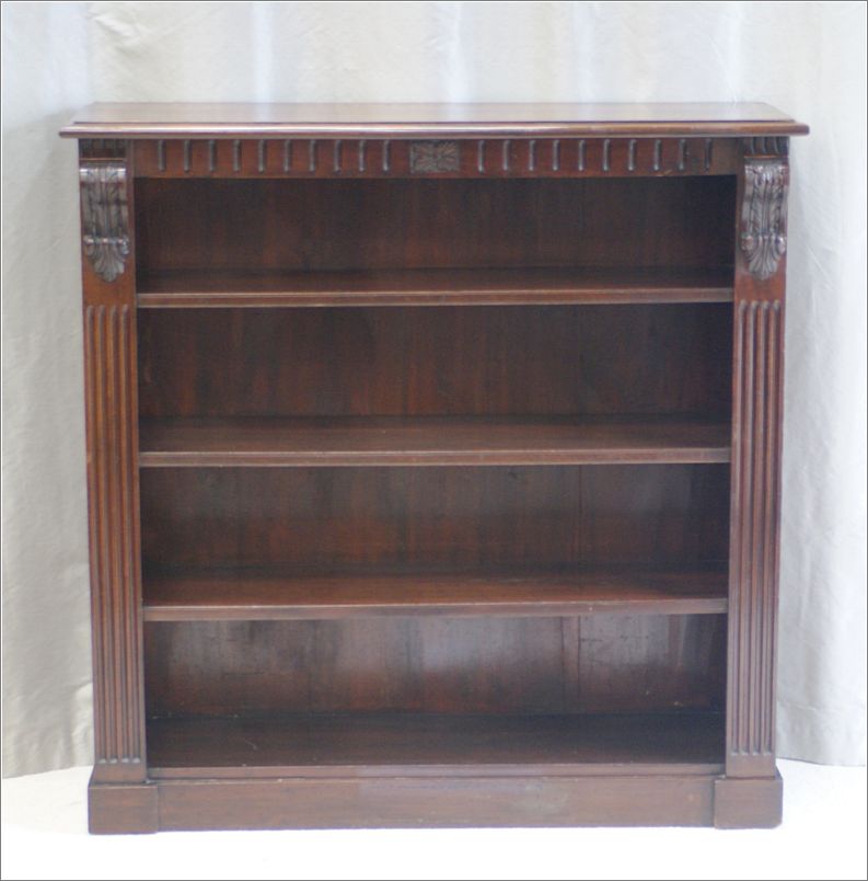 7010 Antique Victorian Mahogany Bookcase (1)